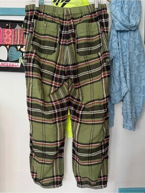 Supreme Plaid Sweatpants Sz Medium